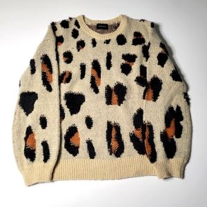 Storia cheetah print sweater S